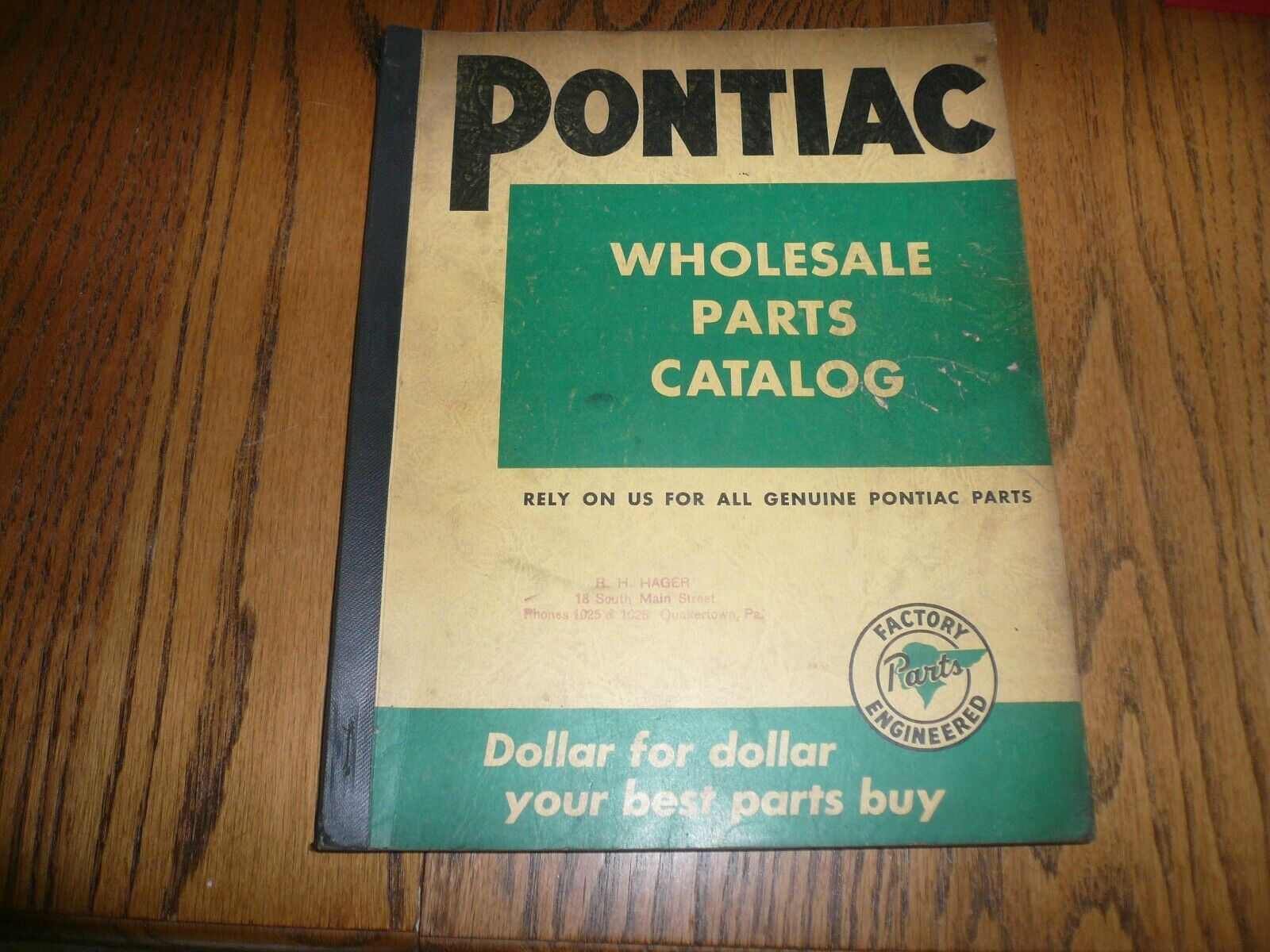PONTIAC WHOLESALE PARTS CATALOG 1935 1953 - Vintage Original 