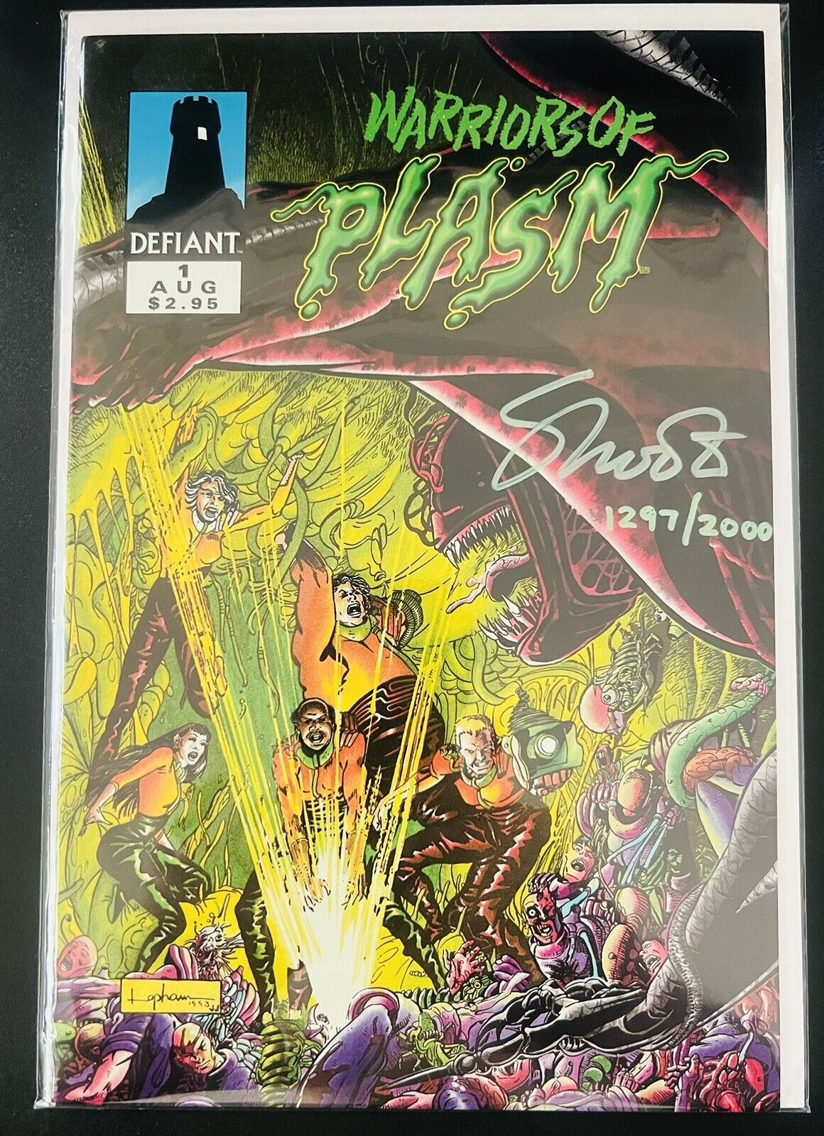 Defiant Comics Warriors Of Plasm #1 Autographed COA Mint