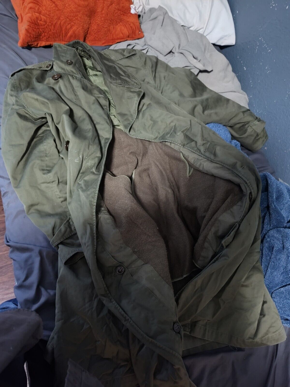 Military Surplus Trench Coat With Liner Small Regular Authentic Good Condition
