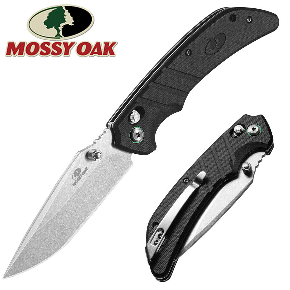 Mossy Oak Folding Pocket Knife EDC Knife Tactical knife G10 Handle Axis Lock NEW