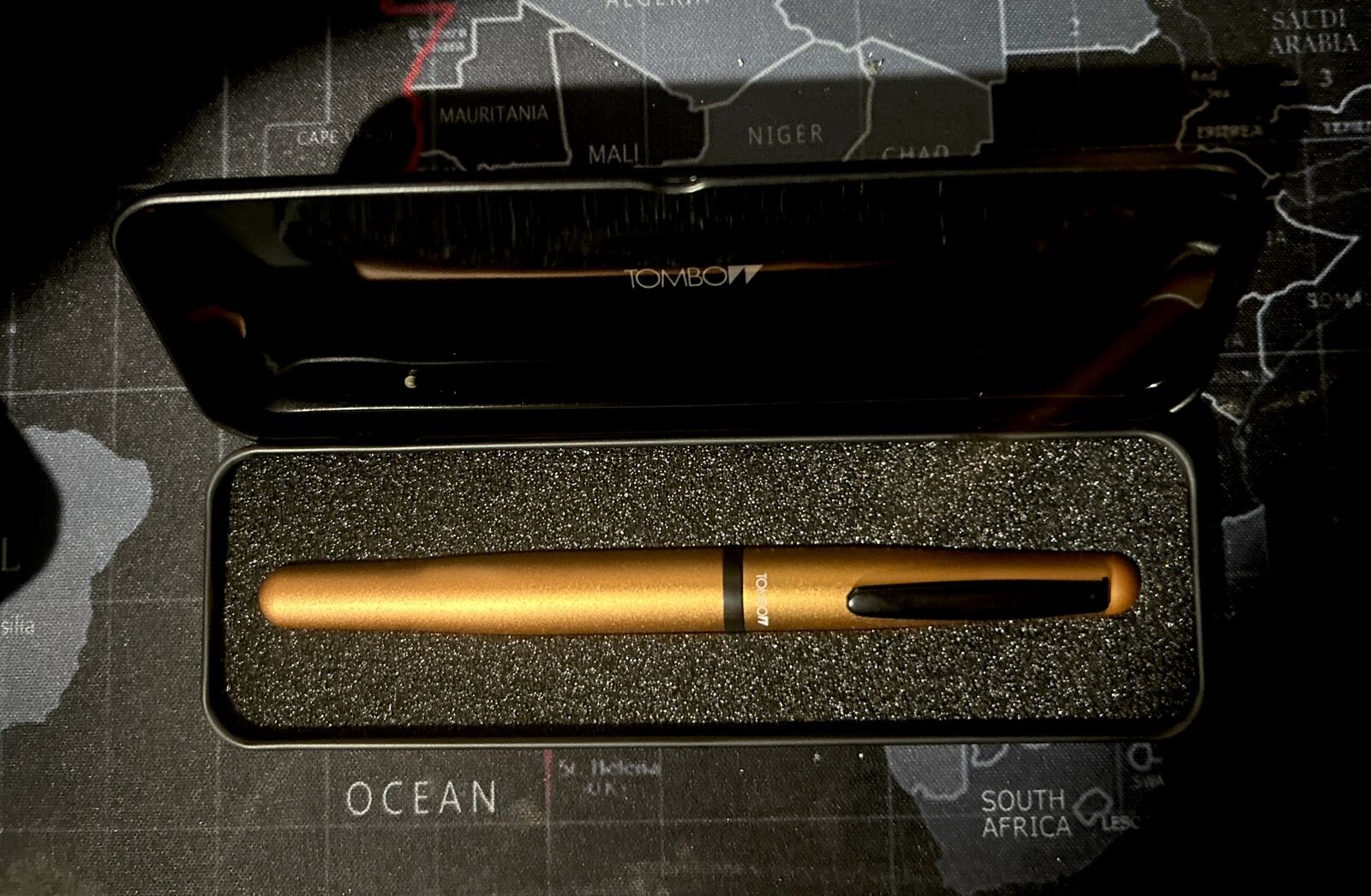 Tombow Object Rollerball Pen, Ergonomic Design, Golden Orange (55031)