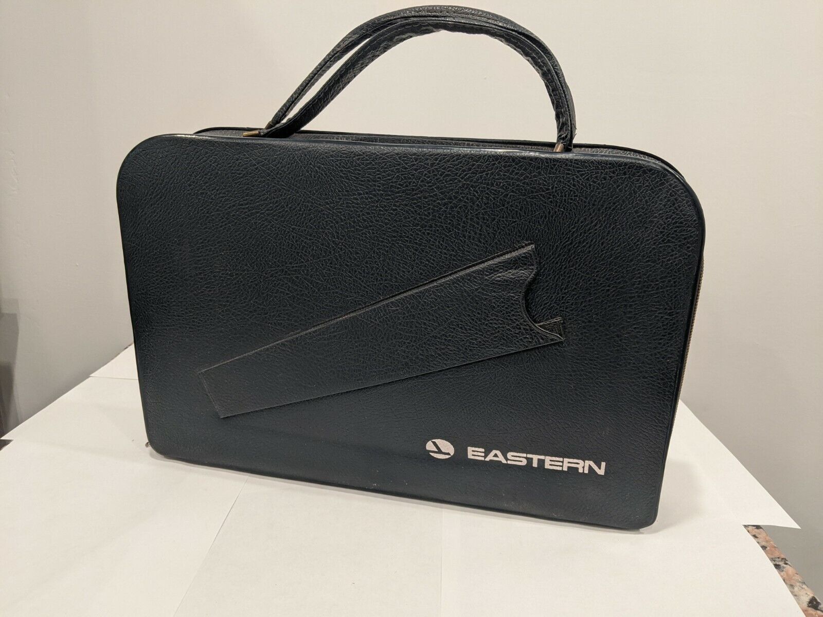 Vintage 1950s EASTERN AIRLINES Document Carry-on Leatherette Bag Briefcase
