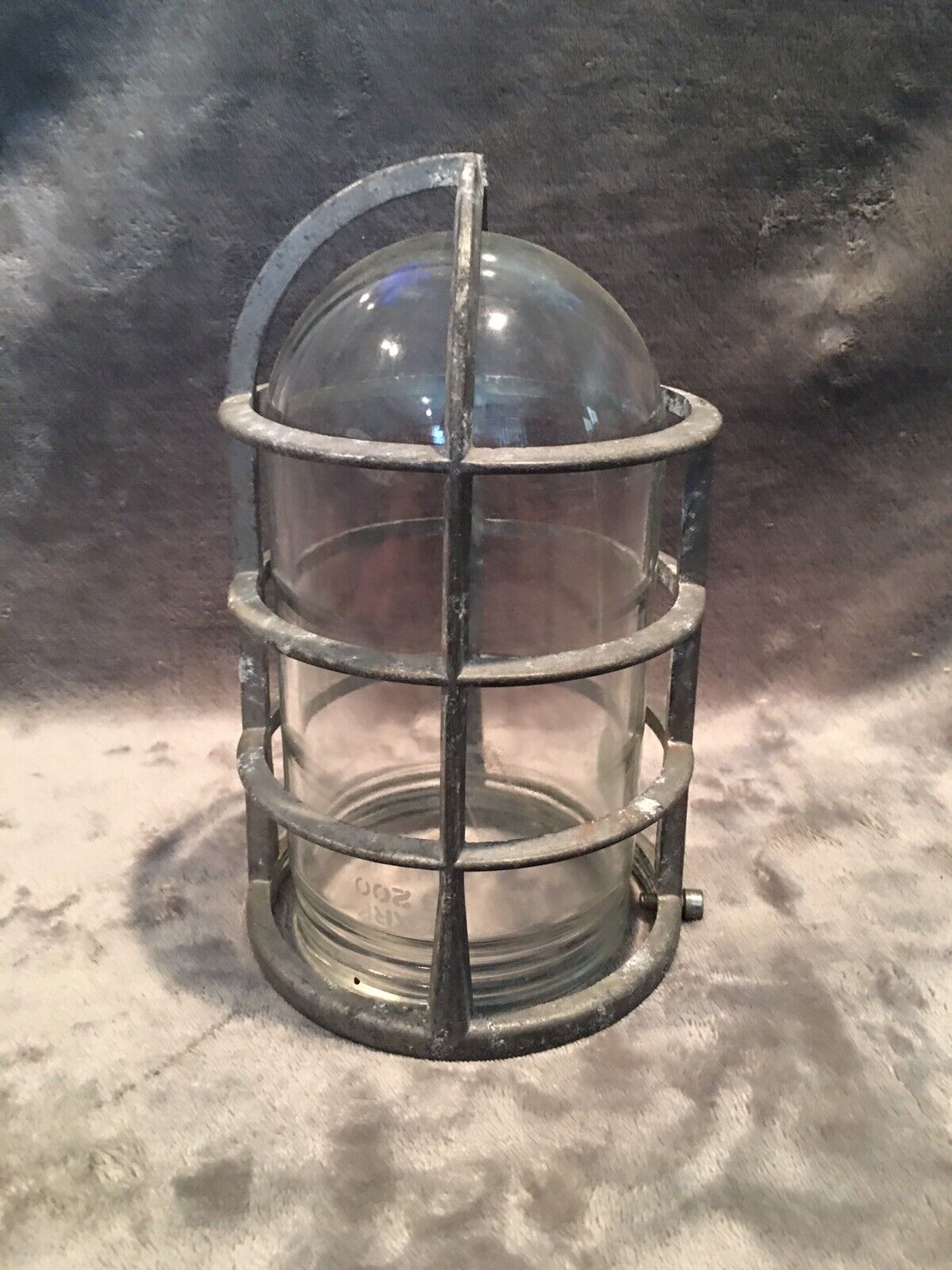 Vintage Killark Glass Globe/ Bulb Guard Expolsion Proof Fixture