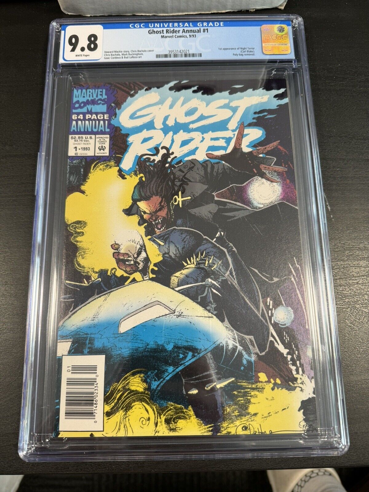 Ghost Rider Annual #1 CGC 9.8 Newsstand (1993)  1st app of Night Terror 🔥 🔥