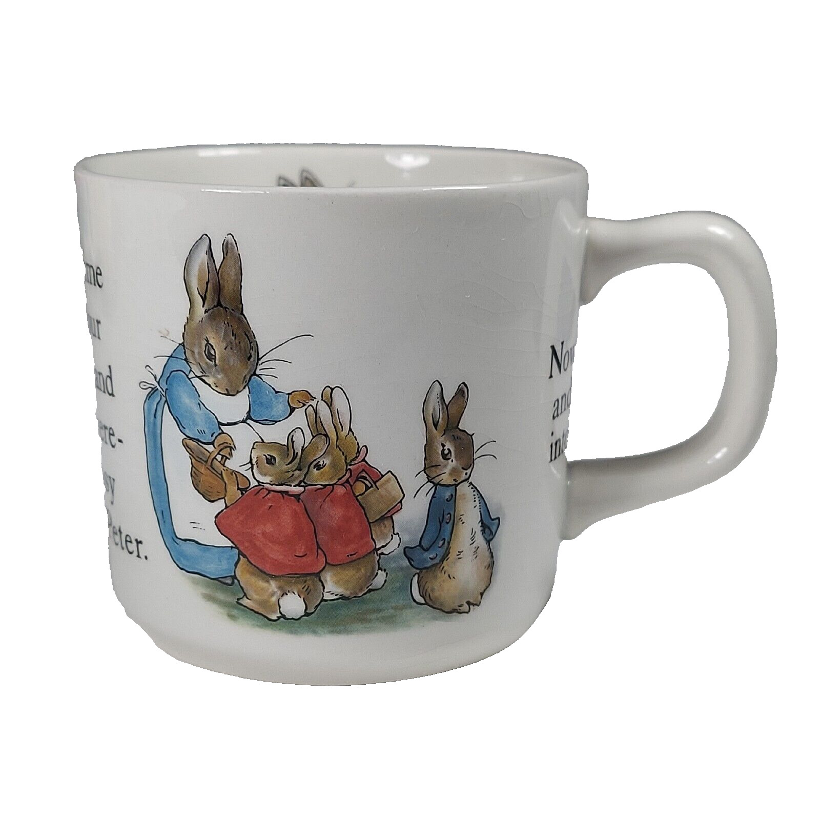 Wedgwood Peter Rabbit Childs\' cup. Porcelain. Made in England 3.75\