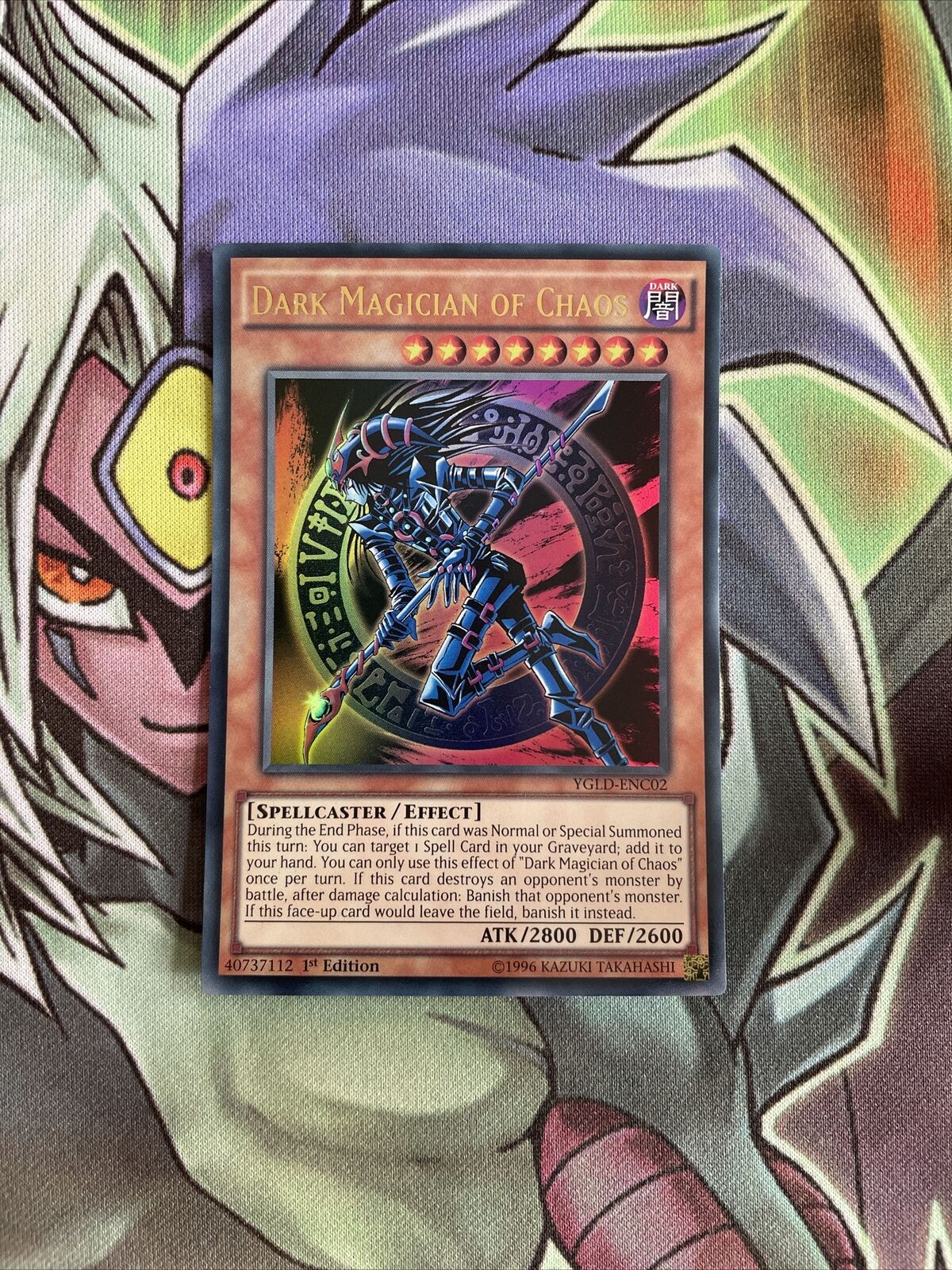 YGLD-ENC02 Dark Magician Of Chaos Ultra Rare 1st Edition NM Yugioh Card