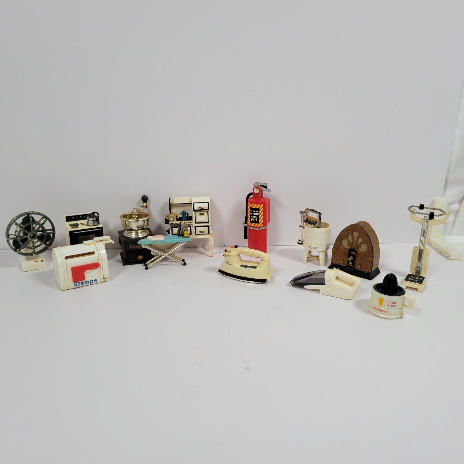 ACME Refrigerator Magnets Dollhouse Miniature Kitchen Vtg Lot Of 13 Appliances