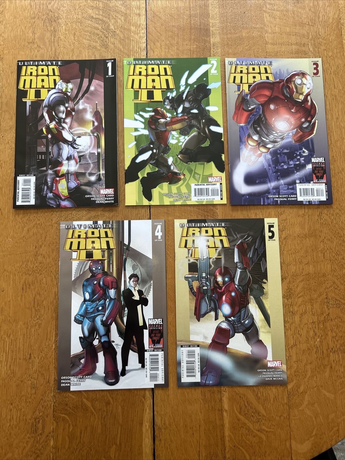 Ultimate Iron Man 2 (2008) #1-5, Complete Five Issue Series, VF-NM