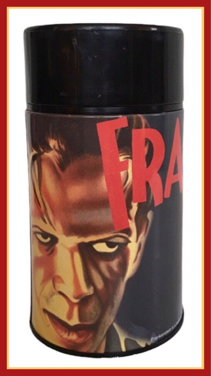 Neca Frankenstein Metal (Plastic Lid) 2003 Thermos - THE MAN WHO MADE A MONSTER