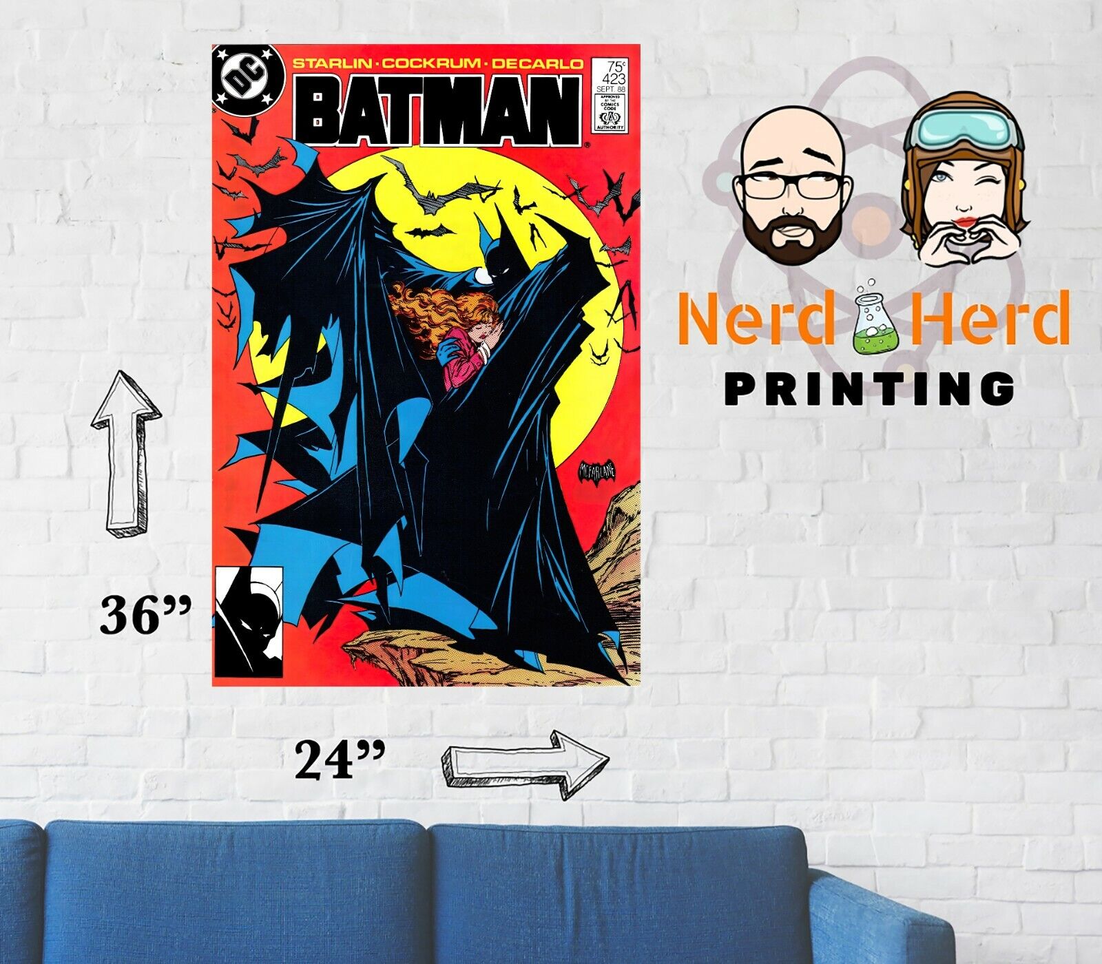 Batman #423 Comic Cover Wall Poster Multiple Sizes 11x17-24x36