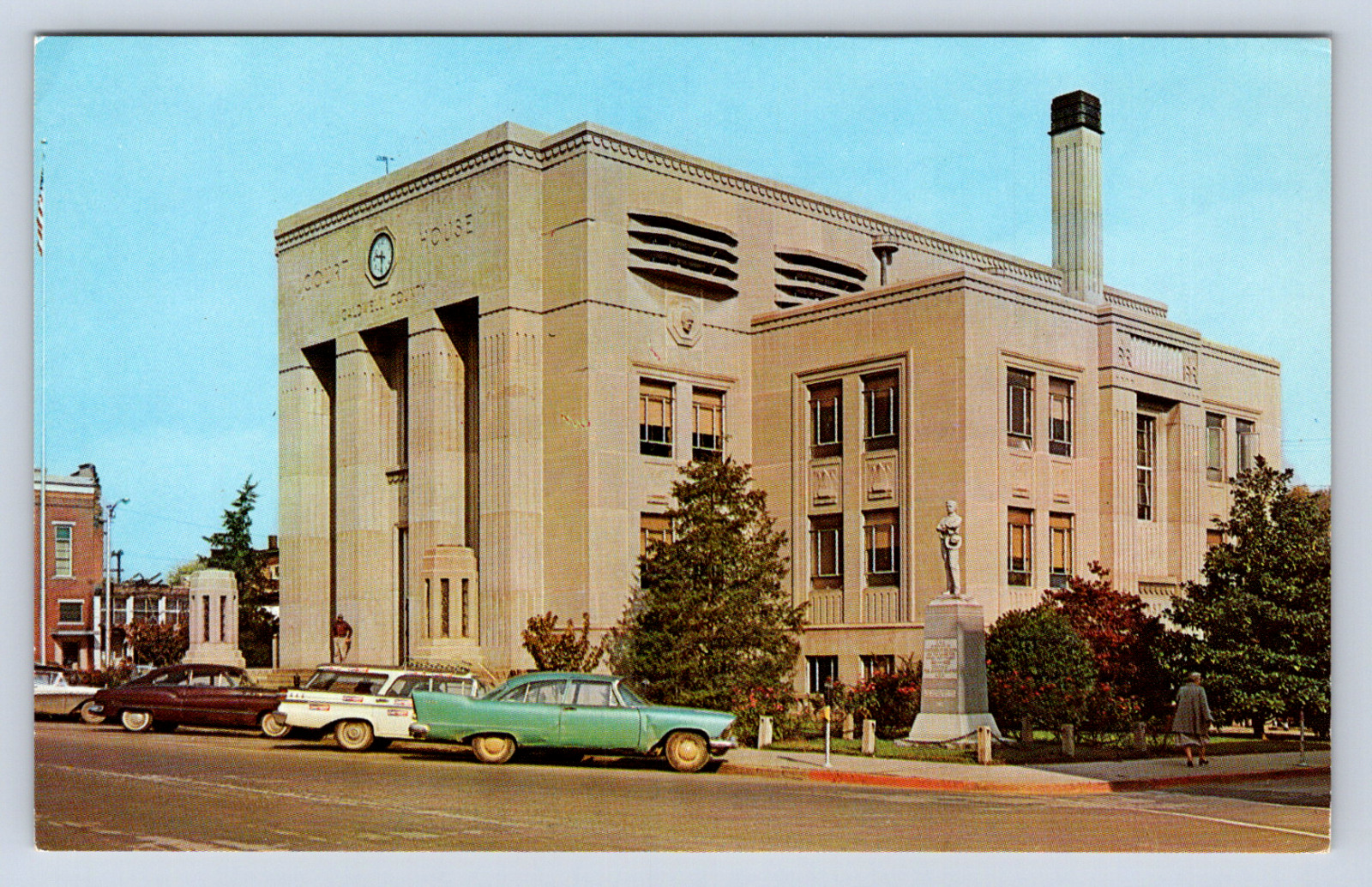 Vintage Postcard Caldwell County Court House Princeton Kentucky