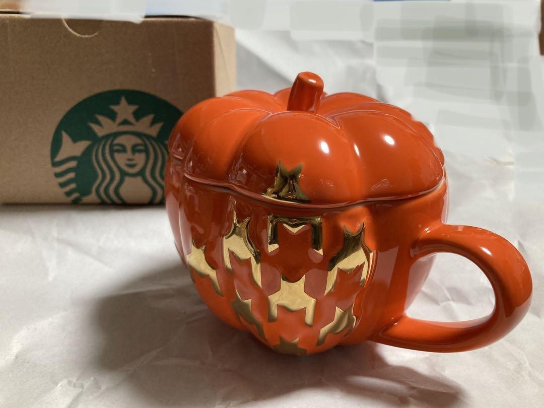 Halloween 2015 Pumpkin Starbucks coffee Cup with Lid Mug 320ml 11.3oz New