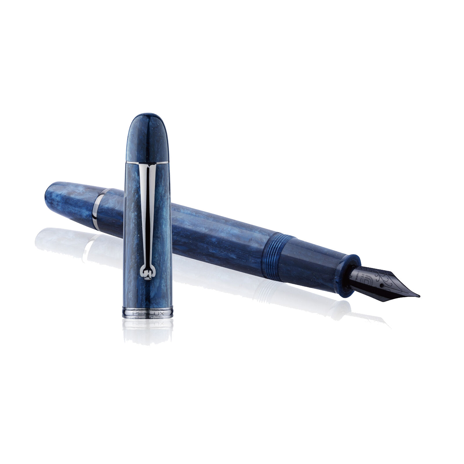 Penlux Masterpiece Grande Fountain Pen in Galaxy - Fine Point - NEW in Box