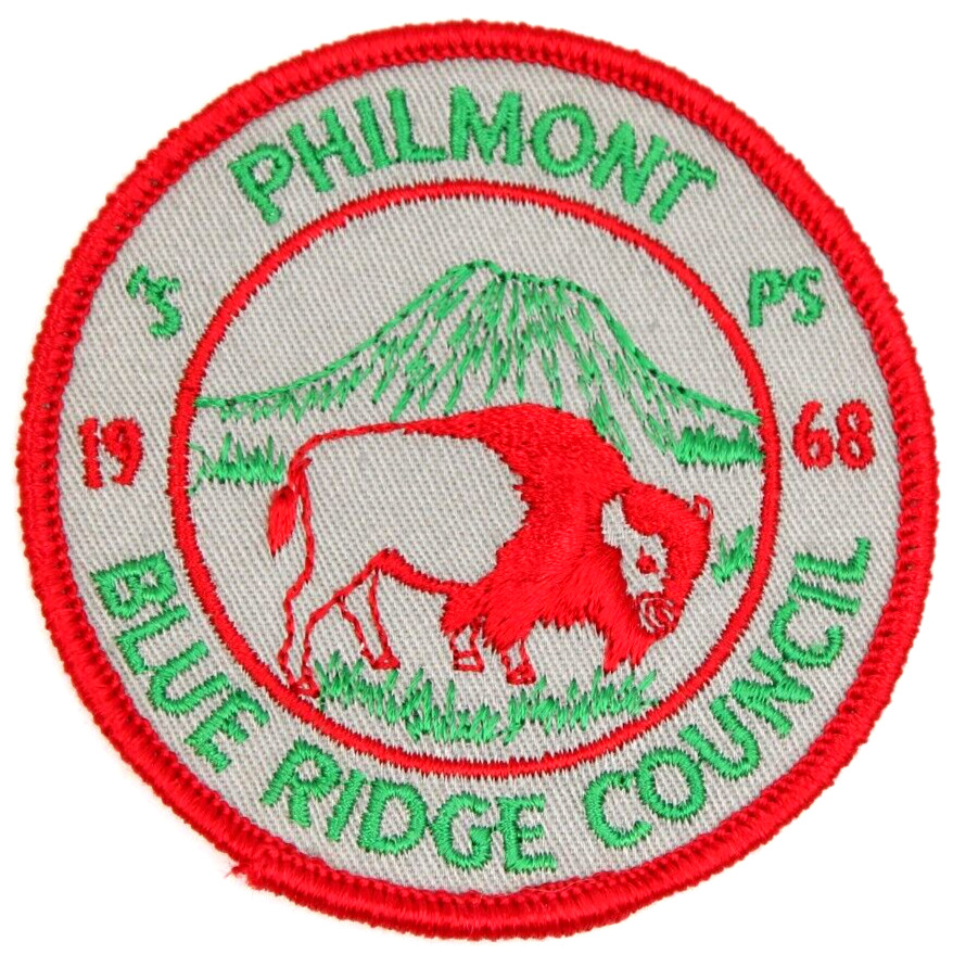 1968 Blue Ridge Council Philmont Scout Ranch Patch West Virginia WV Boy Scouts