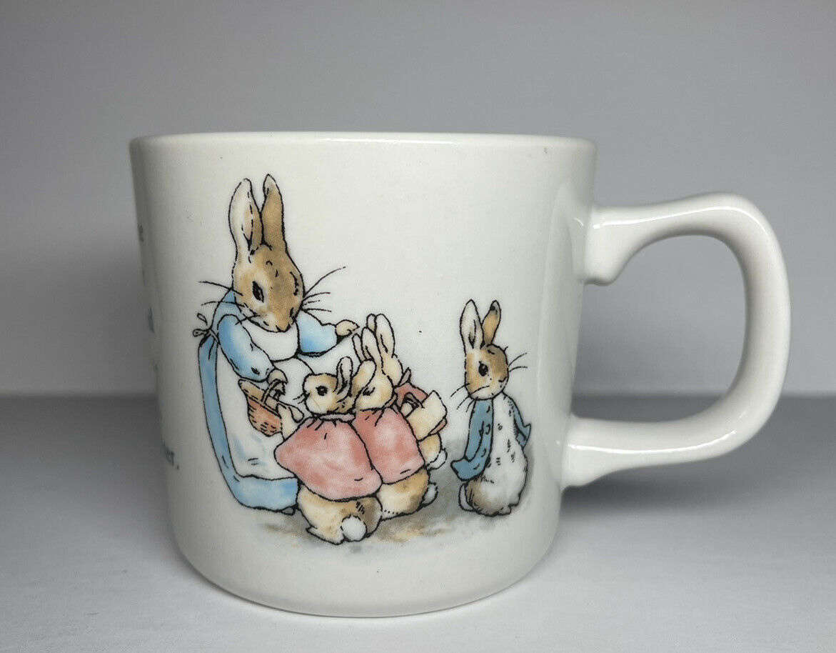 Wedgwood Beatrix Potter Peter Rabbit Flopsy Mopsy Cottontail Mug Cup