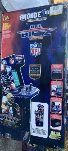 Arcade1Up NFL BLITZ With Riser And Lit Marquee Arcade Game Machine
