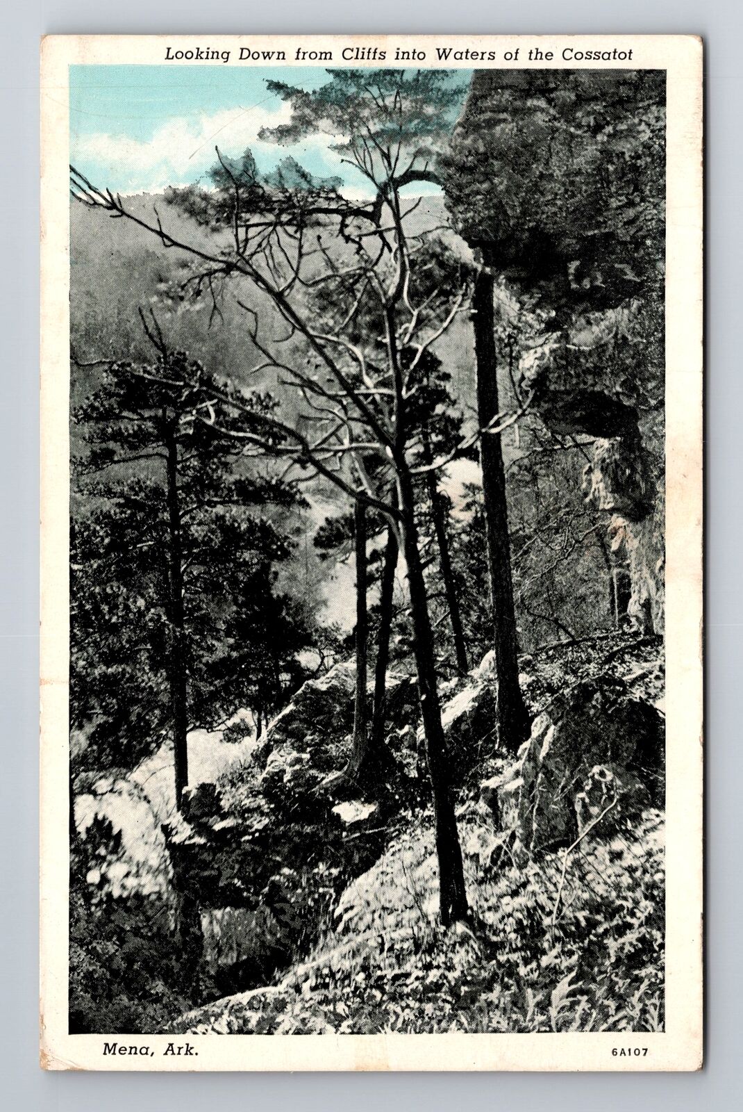 Mena AR-Arkansas, Waters of Cossatot, c1944 Antique Vintage Postcard