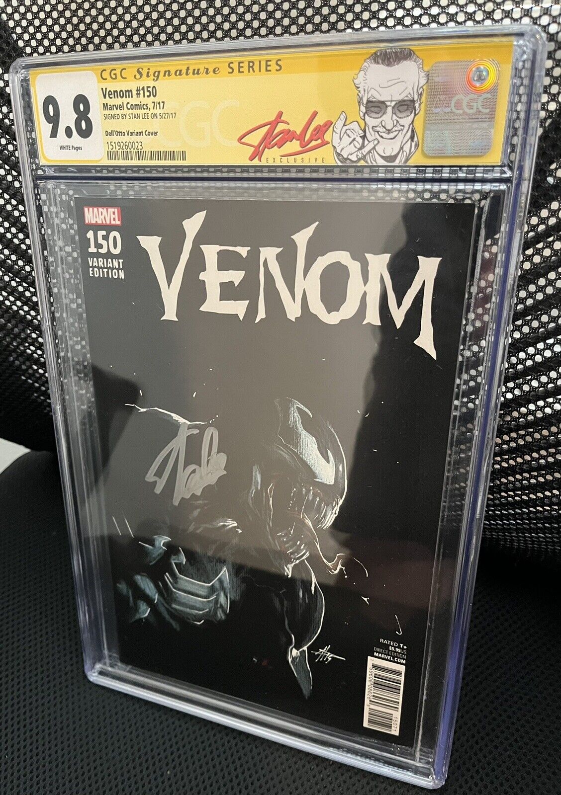 VENOM #150 CGC SS 9.8 Signed by Stan Lee. Dell'Otto Variant, Marvel Comics Rare