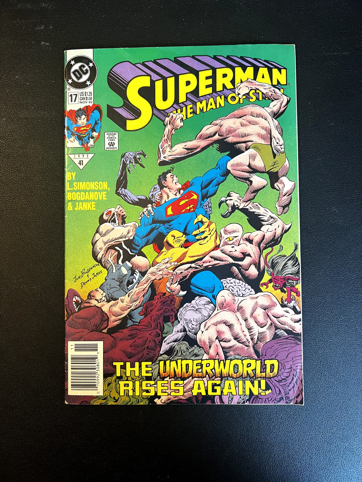 Superman Man of Steel #17 (DC 1992) 1st Doomsday cameo appearance