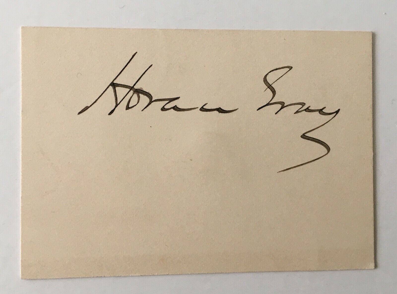 Horace Gray Signed Autographed 2x3 Card Full JSA Letter Supreme Court Justice