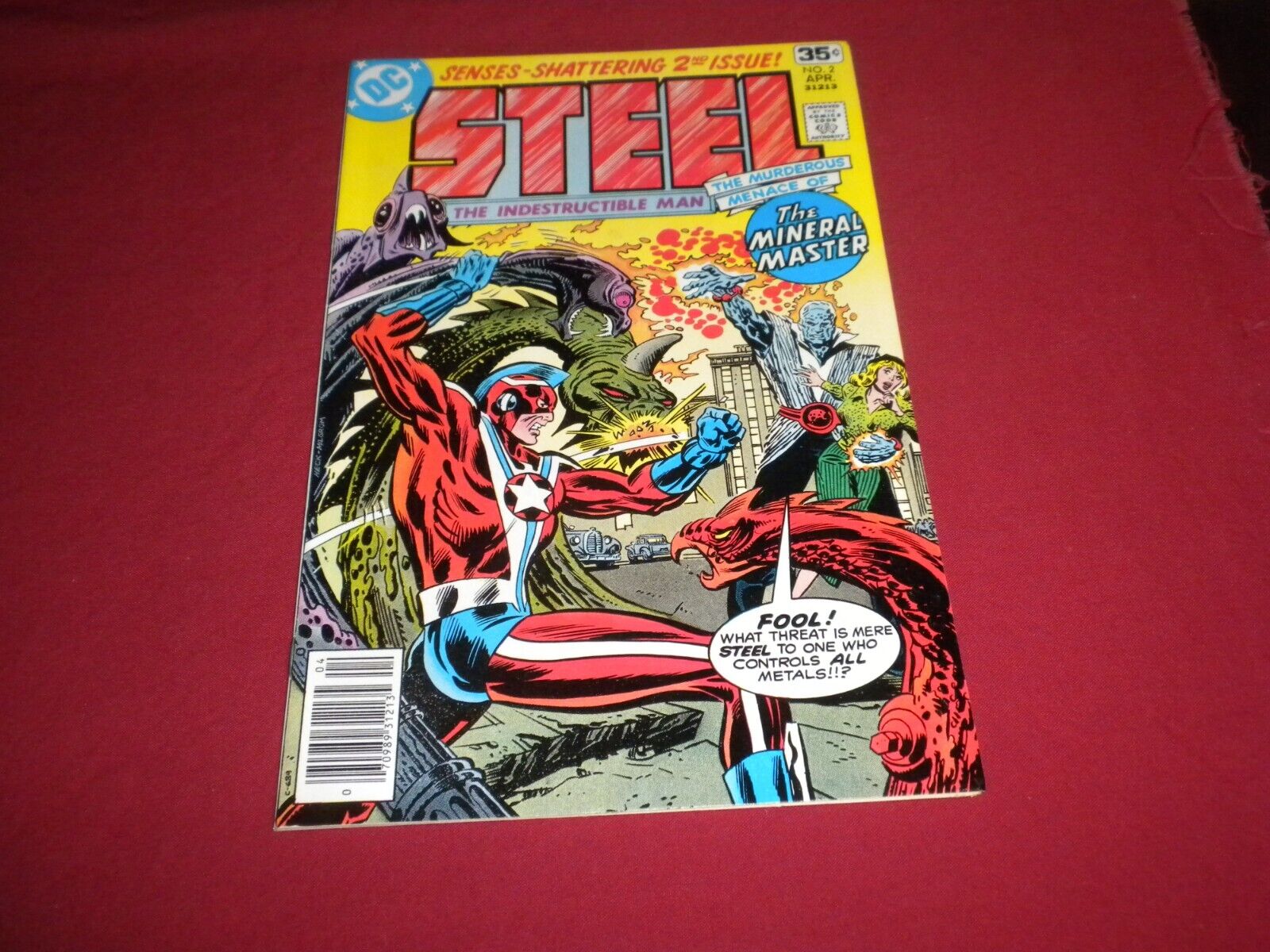 BX8 Steel the Indestructible Man #2 dc 1978 comic 9.0 bronze age VISIT STORE