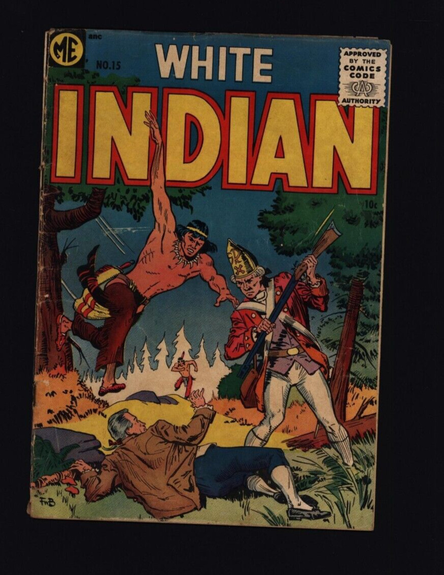 White Indian # 15 VG- 1951 Magazine Enterprises  SA