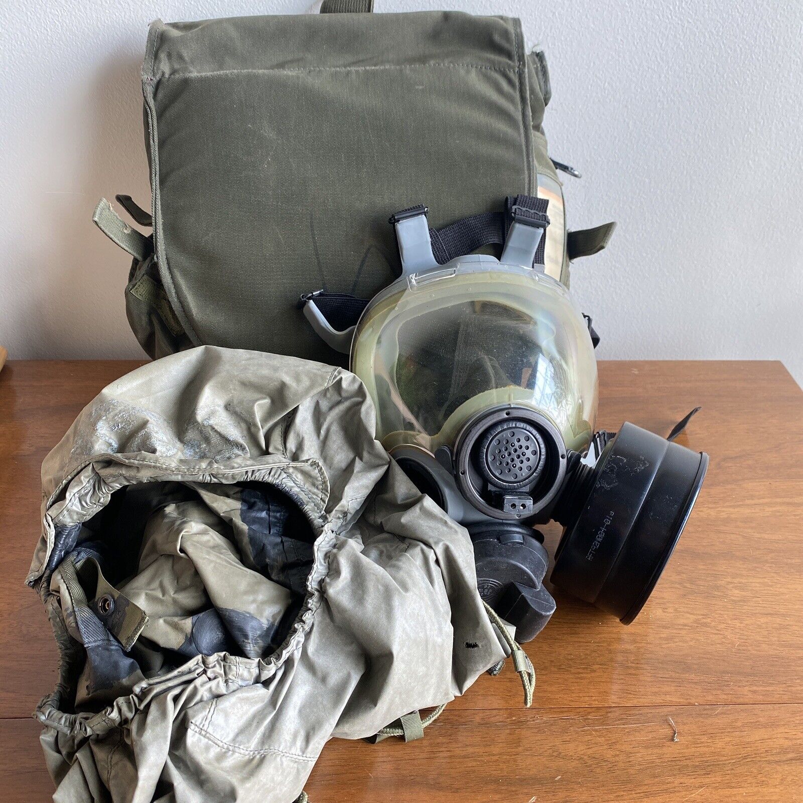 MSA MCU 2A/P USAF US Air Force Military Gas Mask Chemical SMALL + Hood + Case