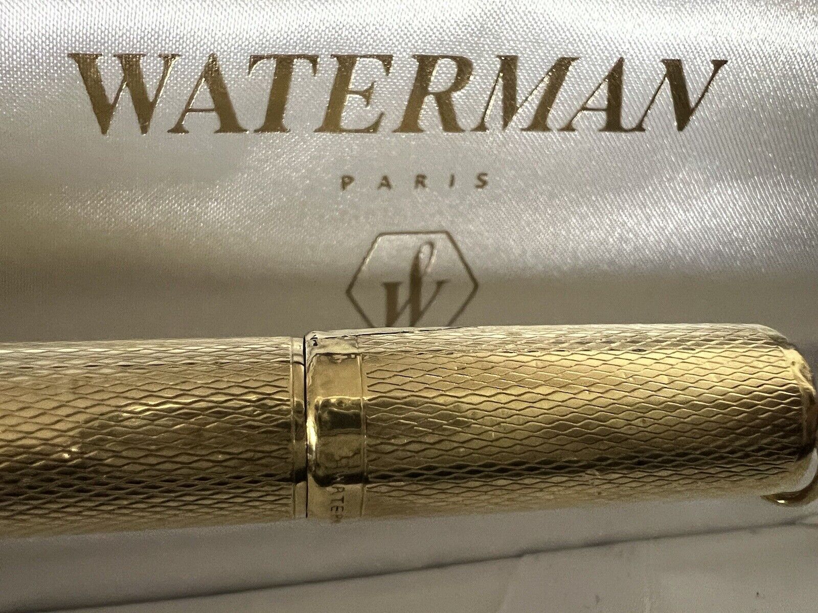 WATERMAN'S Pen Fountain Pen Ideal 42 Regus Plated Retractable Antique Marking