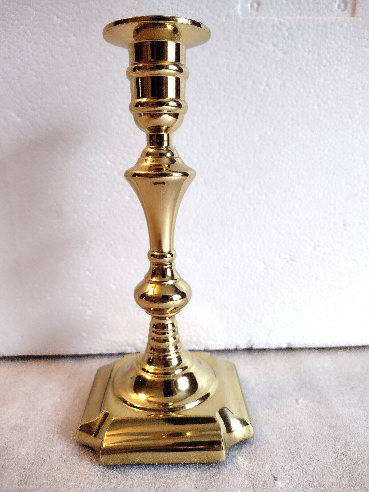 Vintage Valsan Brass Candlestick Holder Made in Portugal 7 1/2\