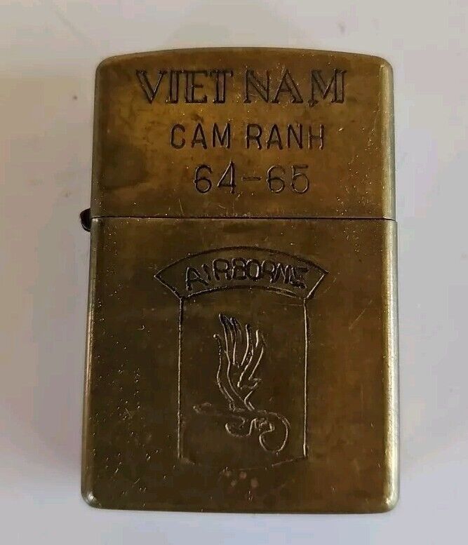 Vtg 1964-1965 Vietnam Zippo Airborne Military UNTESTED PAT. 2517191