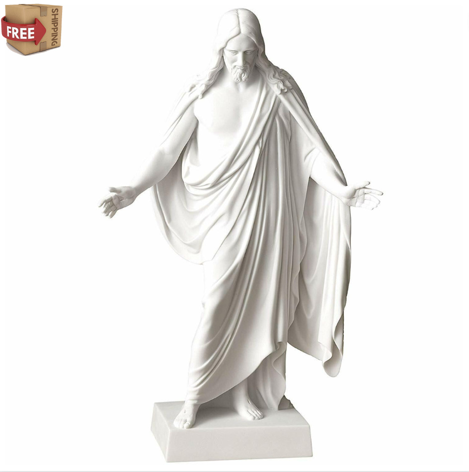 Jesus Christ Lord Savior Blessed Marble Statue Christian Figurine Religious 10 H