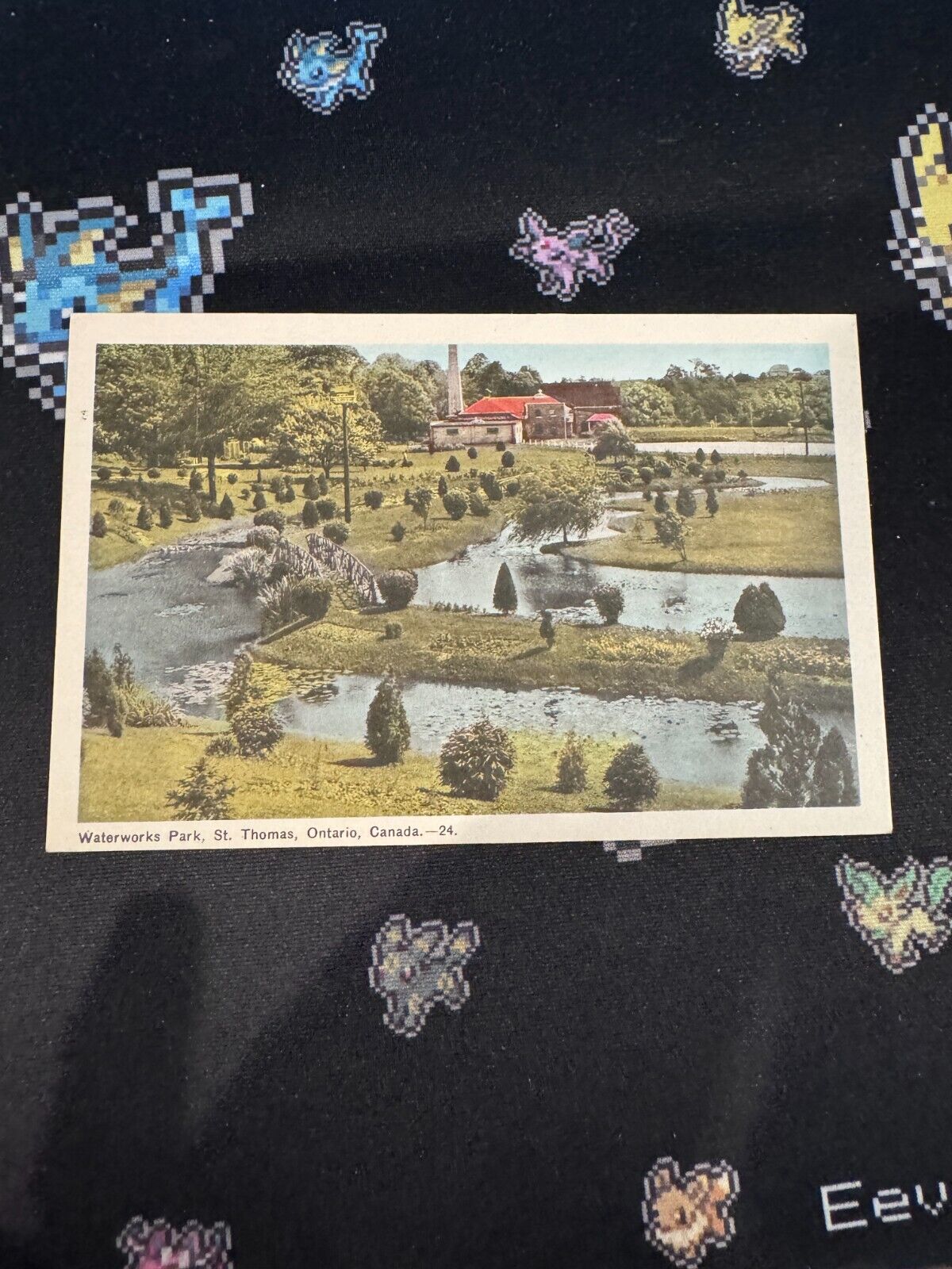 Postcard St. Thomas Ontario c1930s Waterworks Park Elgin County by PECO