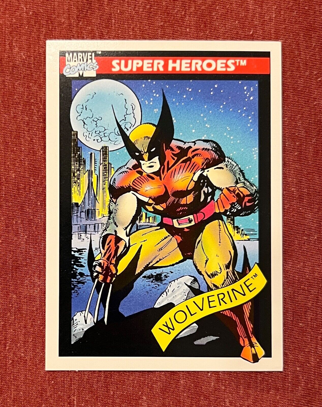 1990 Marvel Universe Rare Toy Biz WOLVERINE PROMO Card #10 Yellow Logo EX/NM++
