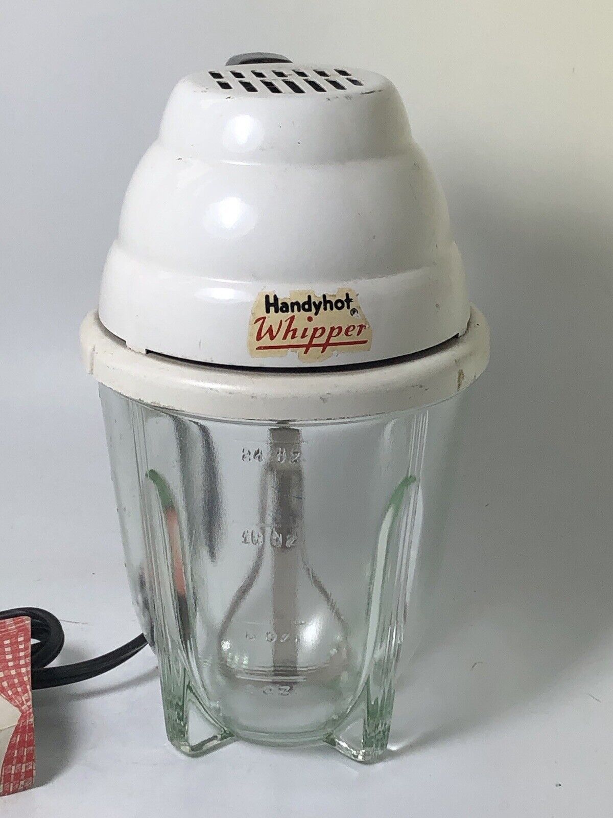FREE SHIPPING Vintage Handyhot Whipper Single Beater Mixer Space Age MCM Design