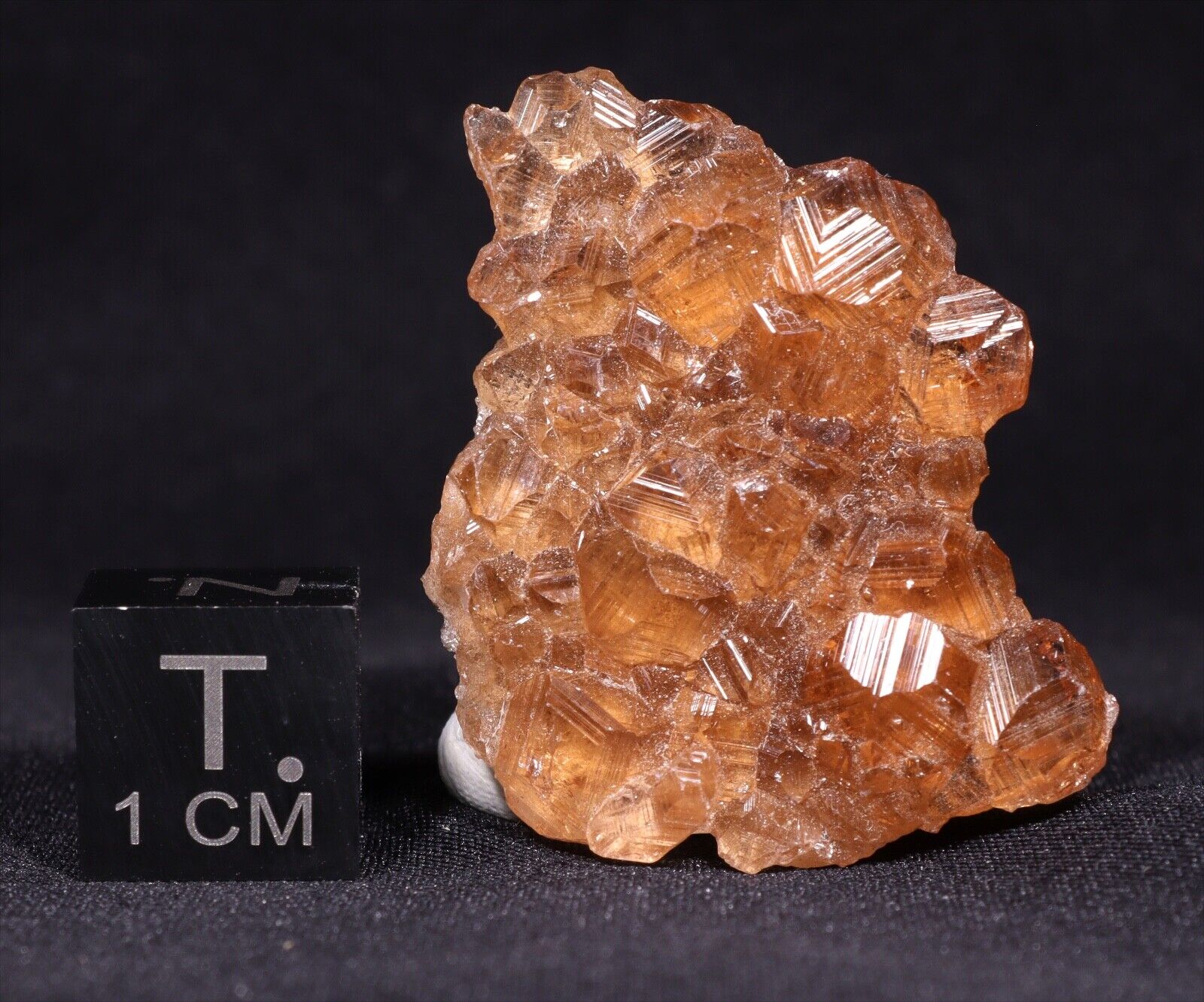 33 ct Fine Gemmy Grossular Garnet Crystal Cluster, Jeffrey Mine, Quebec, Canada