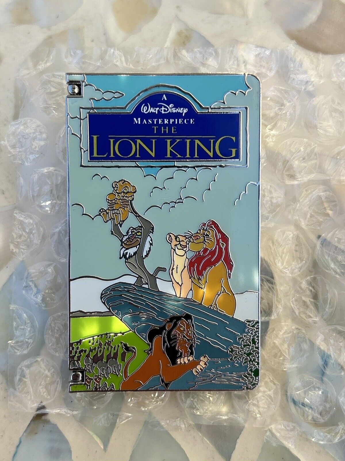 Disney DLR LE 1500 Quarterly VHS Series Pin The Lion King Simba Scar Rare