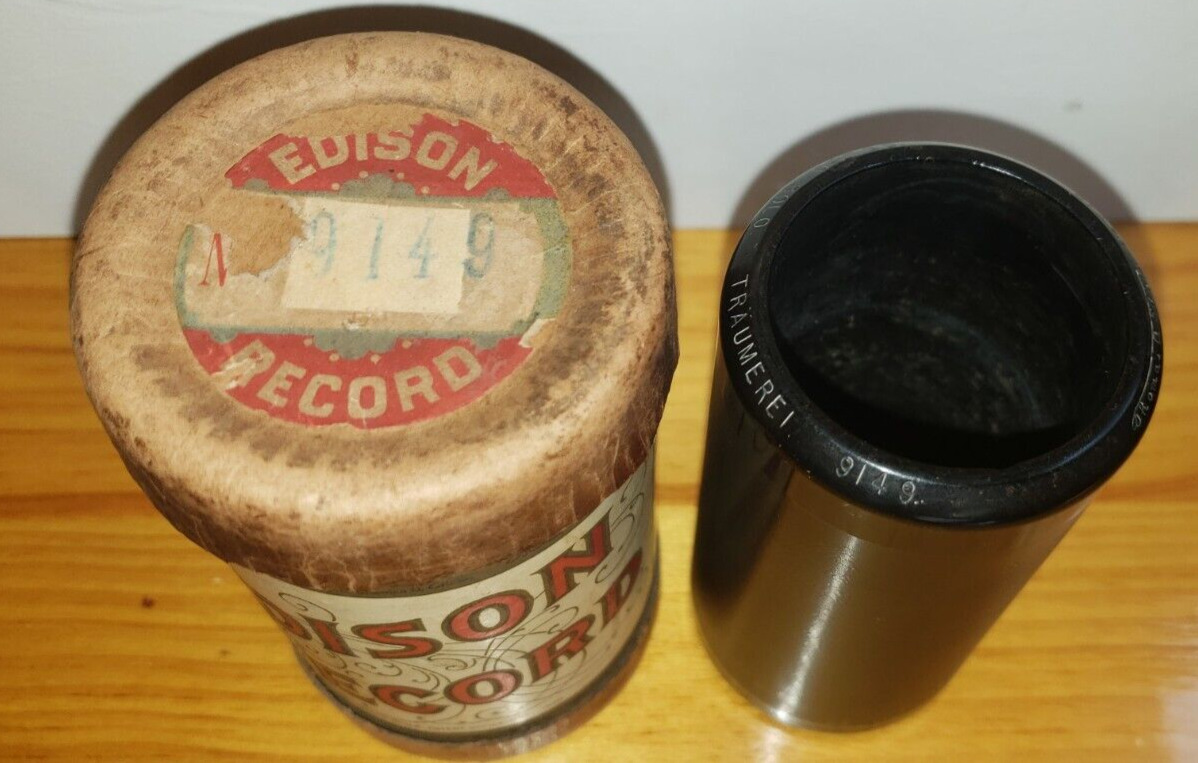 EARLY EDISON 2M CYLINDER RECORD #9149 TRAUMEREI - CELLO SOLO - HANS KRONOLD