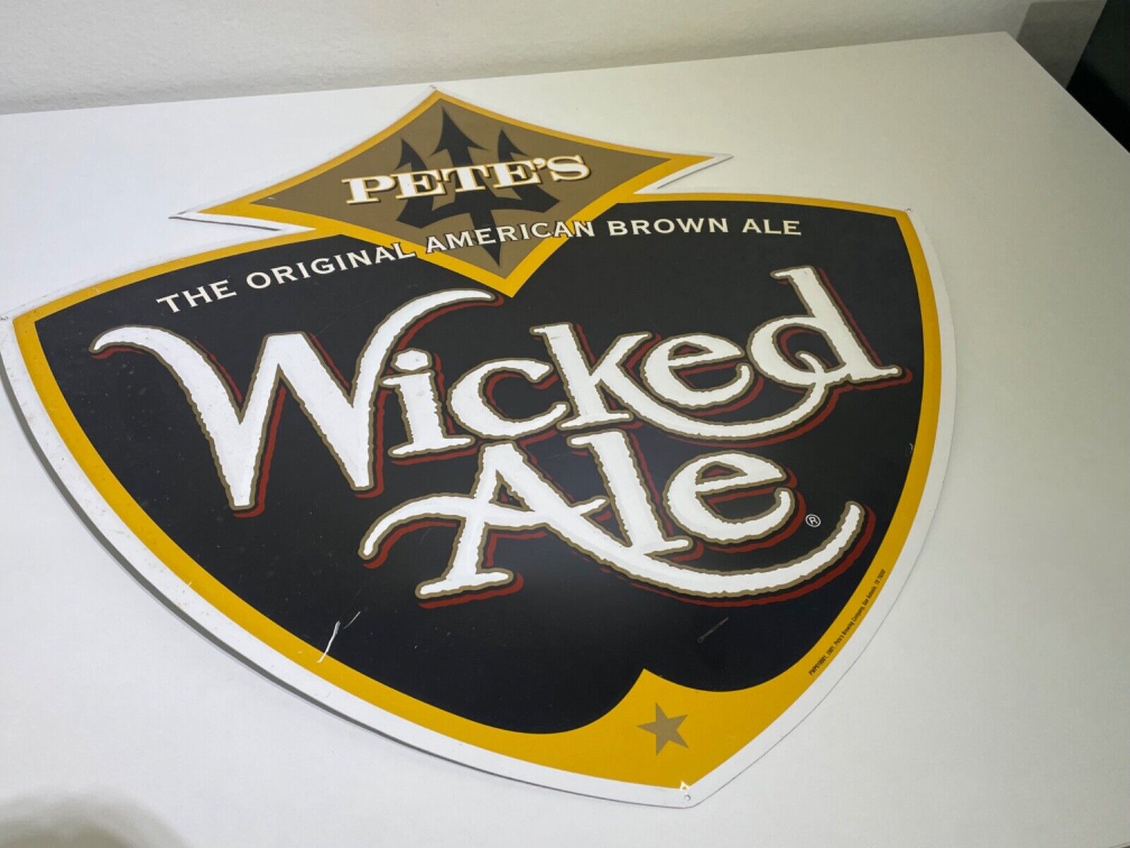 Pete's Wicked Ale 2001 | The Original American Brown Ale Tin Sign Man Cave 27x27