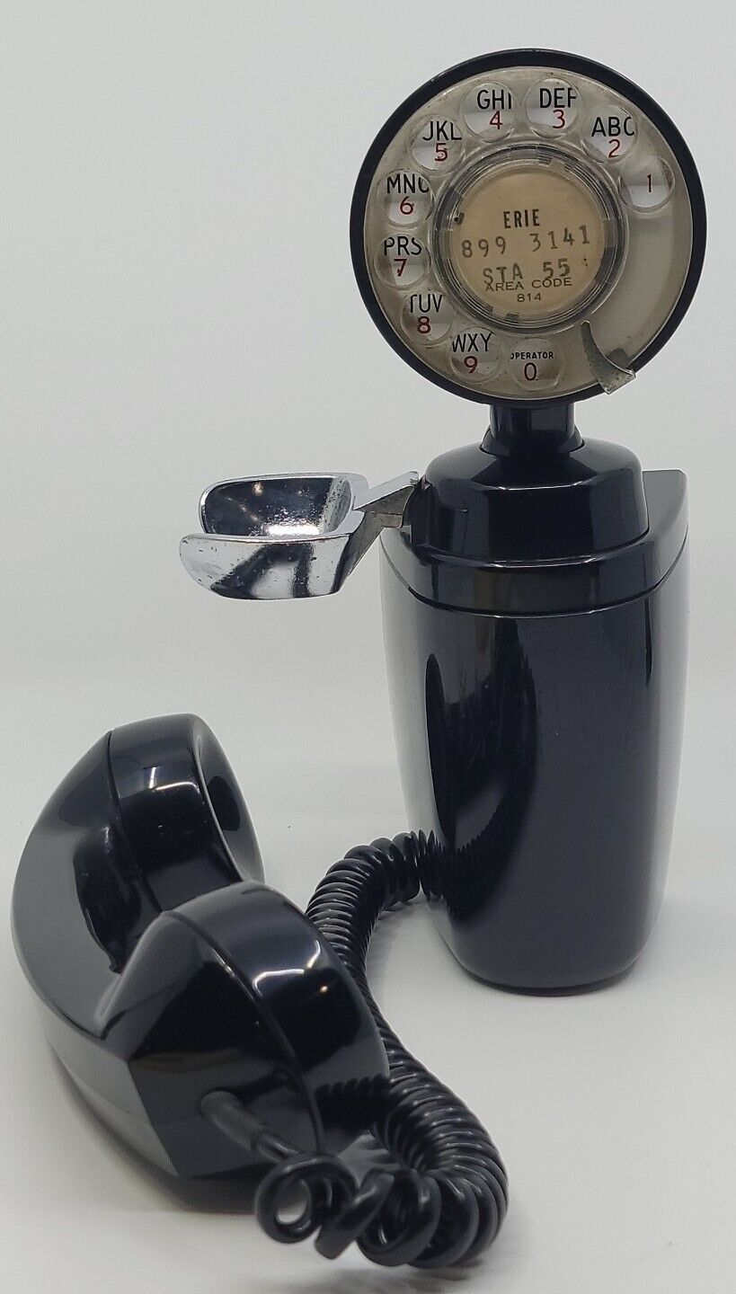 Vintage AE Co. Spacemaker Rotary Art Deco Telephone Automatic Electric Model 183