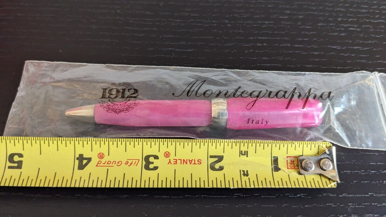Montegrappa Micra HOT PINK Resin 925 Sterling Silver Ballpoint Pen Chic Wife