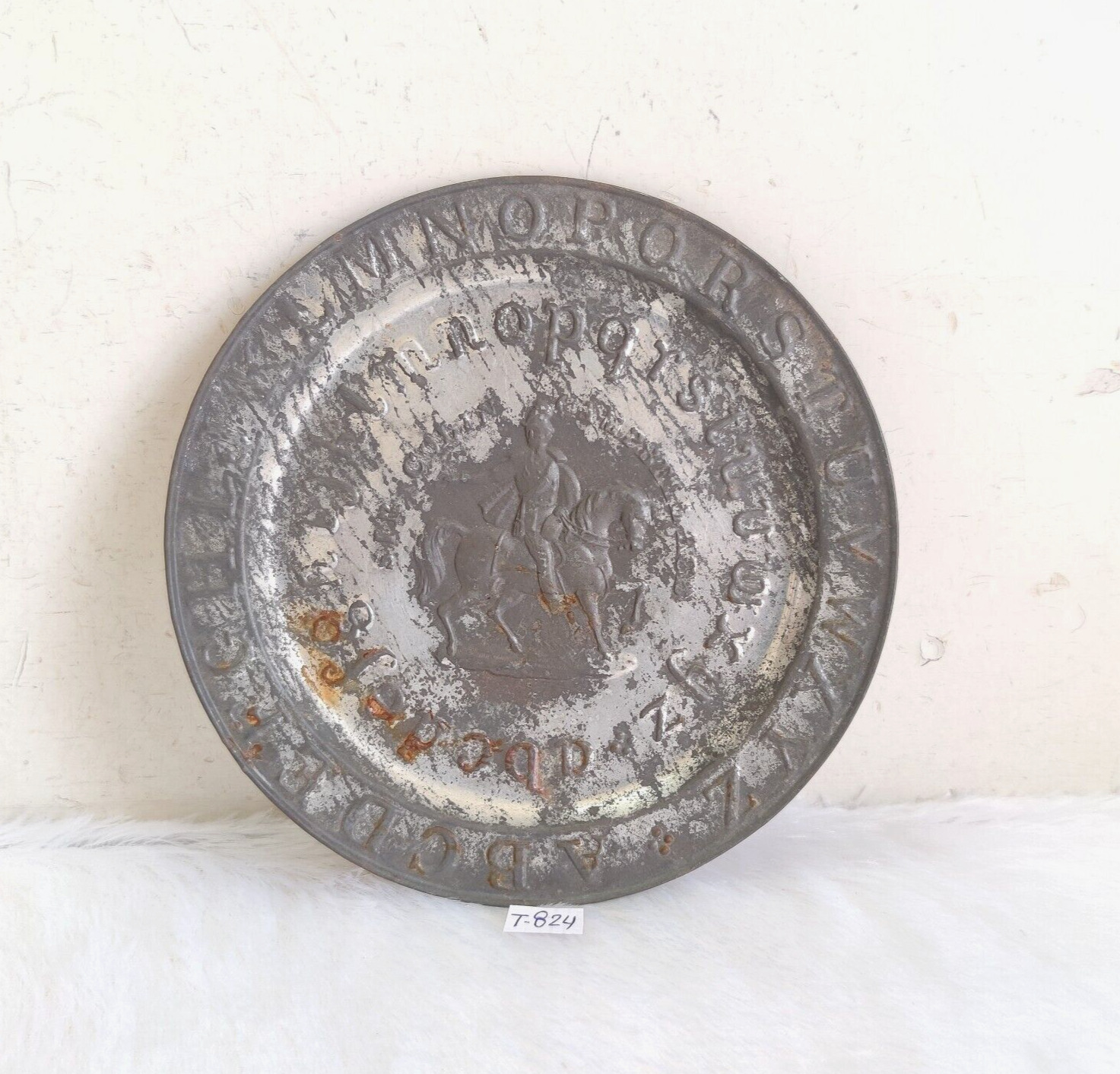 Vintage Sir Colin Campbell ABC Alphabets Embosses Tin Plate Decorative Prop T824