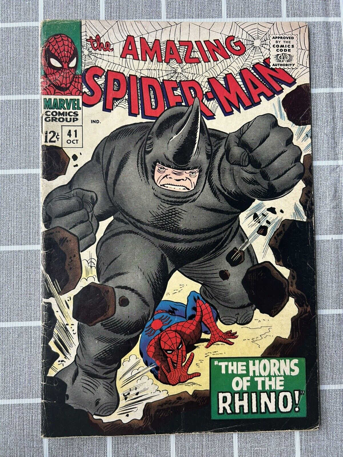 The Amazing Spider Man #41 First App Of RHINO Vintage 1966 VF-condition