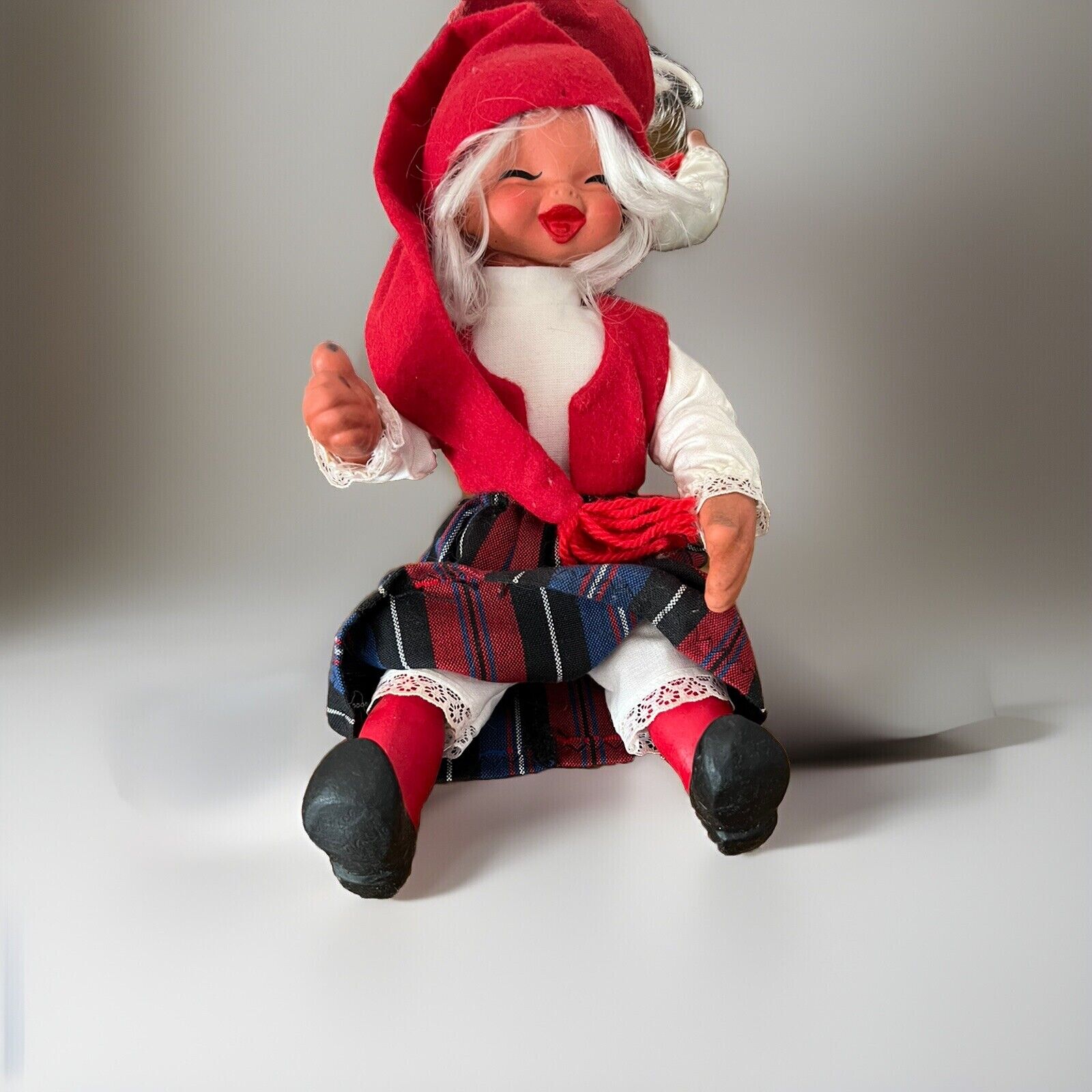 Vintage Rubber Arne Hasle Norwegian Christmas Elf Gnome 1960s Rare