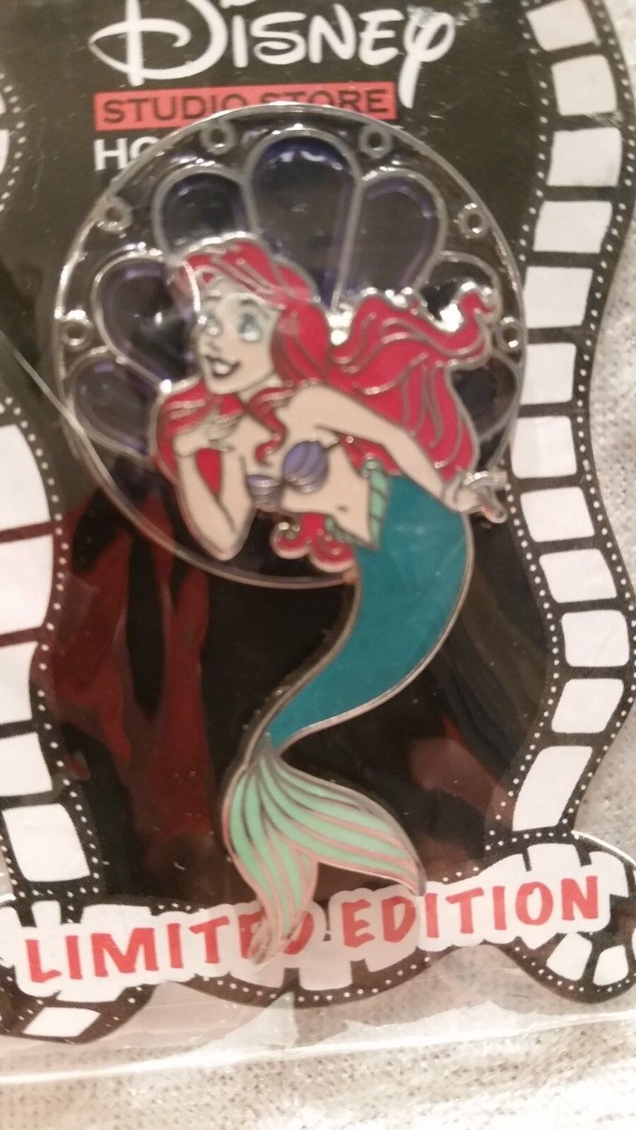 DSF 2014 NEW ARIEL MEMAID LIMITED EDITION 400 SPHERICAL WINDOW STAINED GLASS PIN