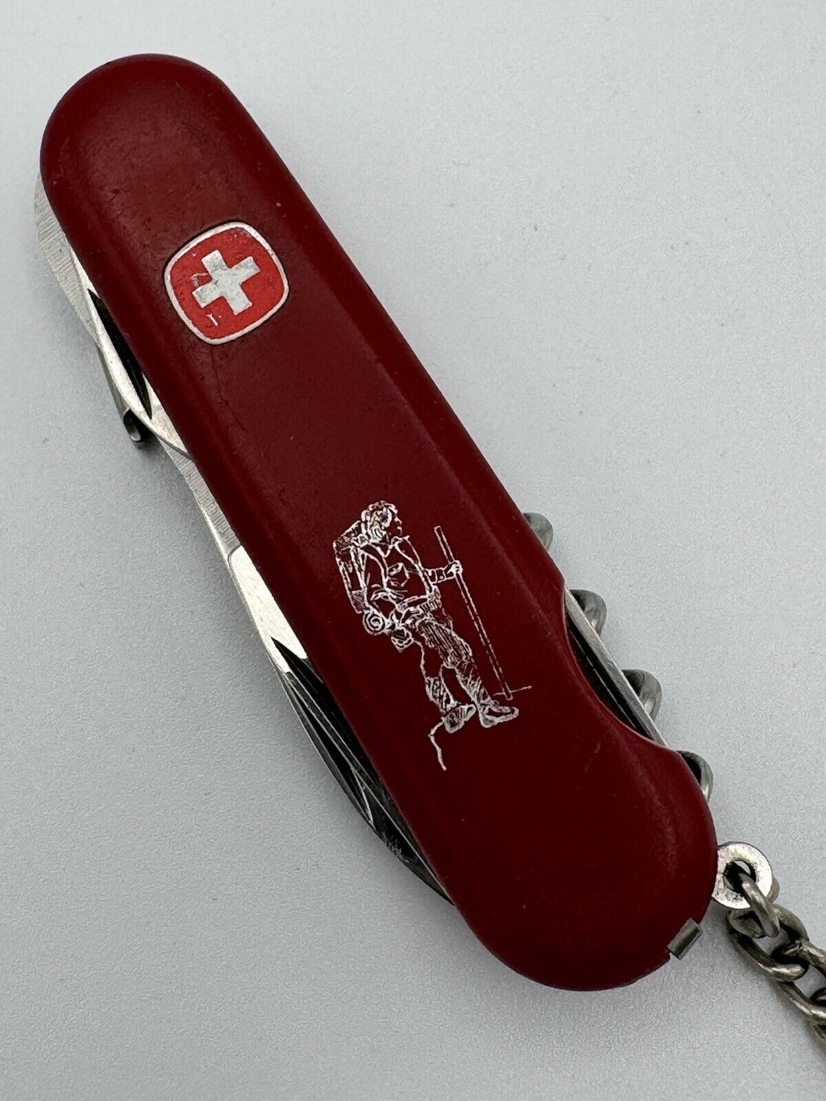 Vintage Wenger Swiss Army Backpacker Multi Tool Pocket Knife