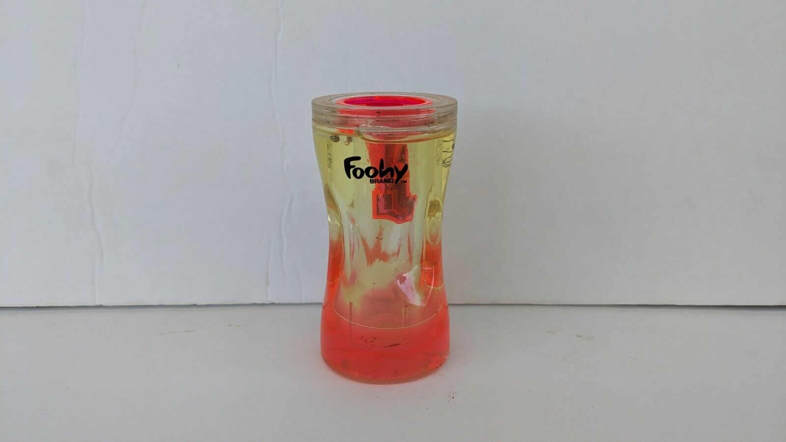Foohy Vintage 90s Y2k Novelty Pencial Sharper Orange Yellow Lava Lamp Oil 