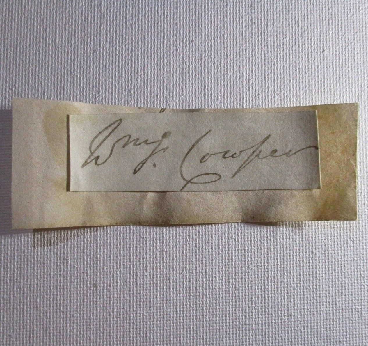 William Cowper-Temple, 1st Baron Mount Temple Autograph, Signed 1811-1888, MP UK