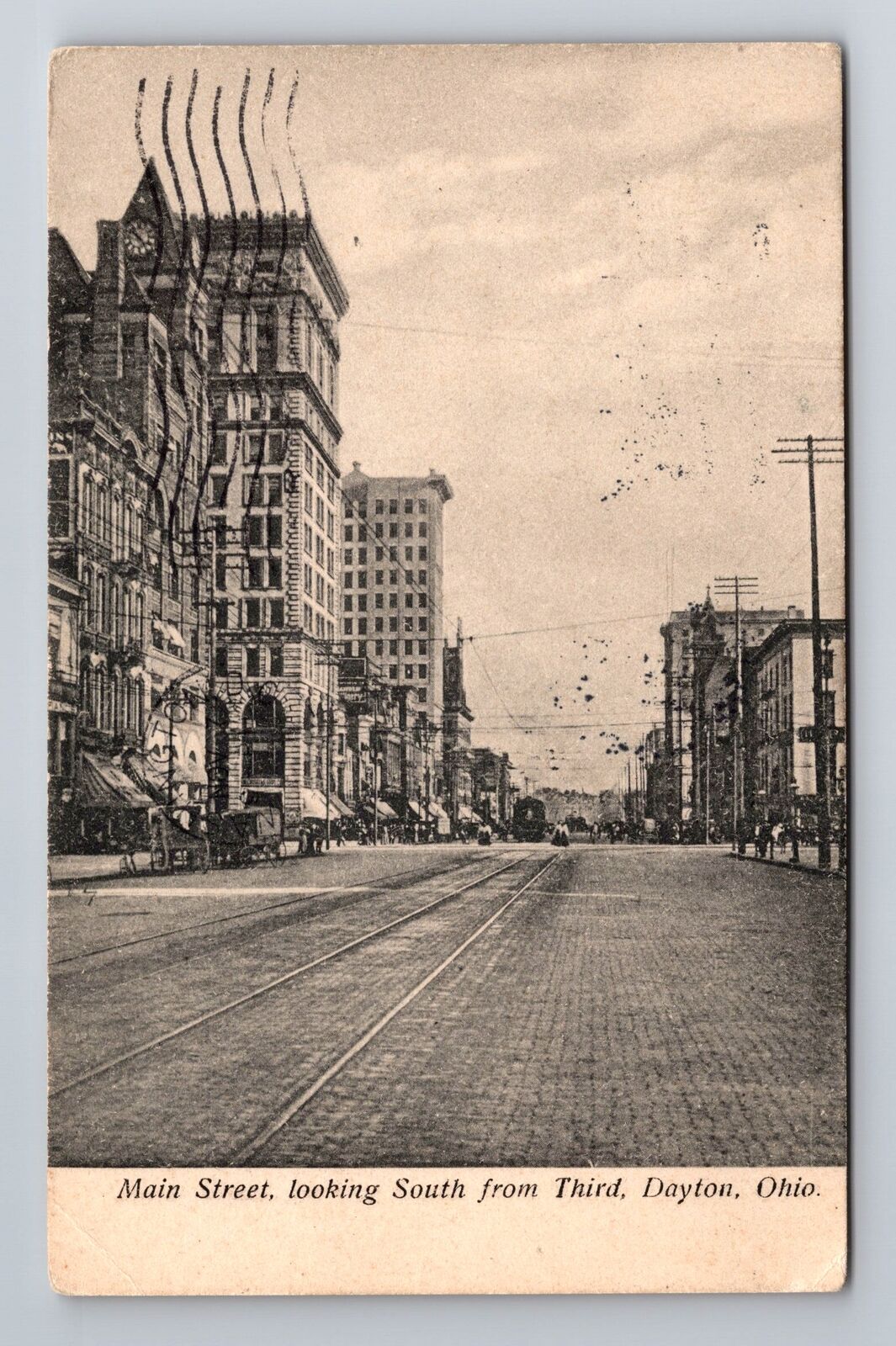 Dayton OH-Ohio, Main Street Looking South, c1911 Antique Vintage Postcard