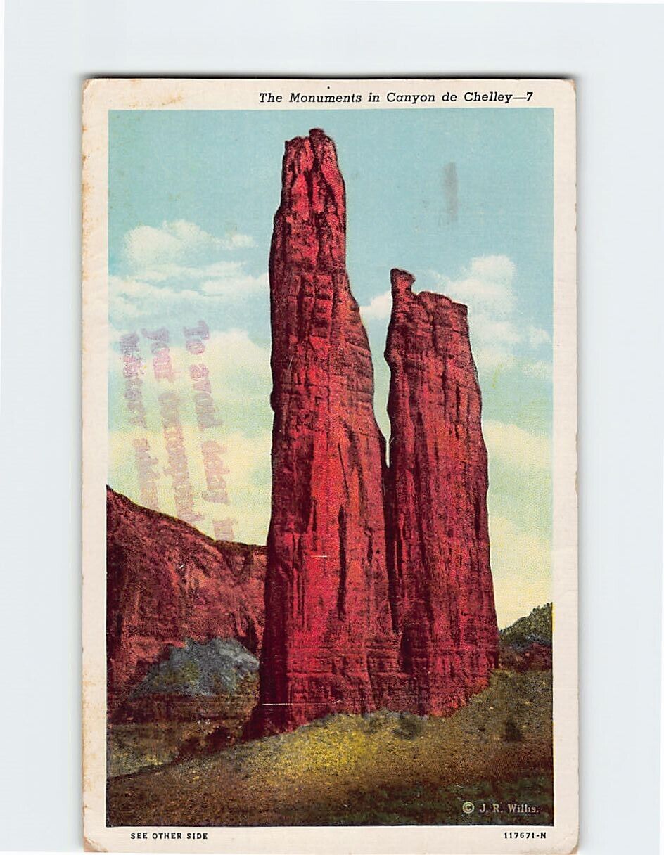 Postcard The Monuments in Canyon de Chelly, Chinle, Arizona
