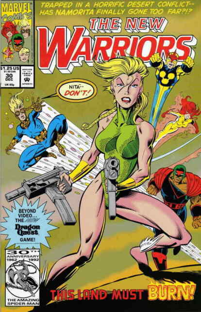 New Warriors #30 Comic Book December 1992 New Mint- 9.2 Grade 1st Series
